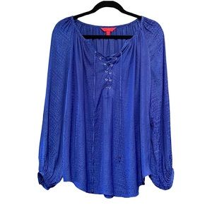 Jenifer Lopez snakeskin print blouse